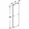 Prime-Line Door Push Plate, 4 in. X 16 in., Satin Aluminum J 4581